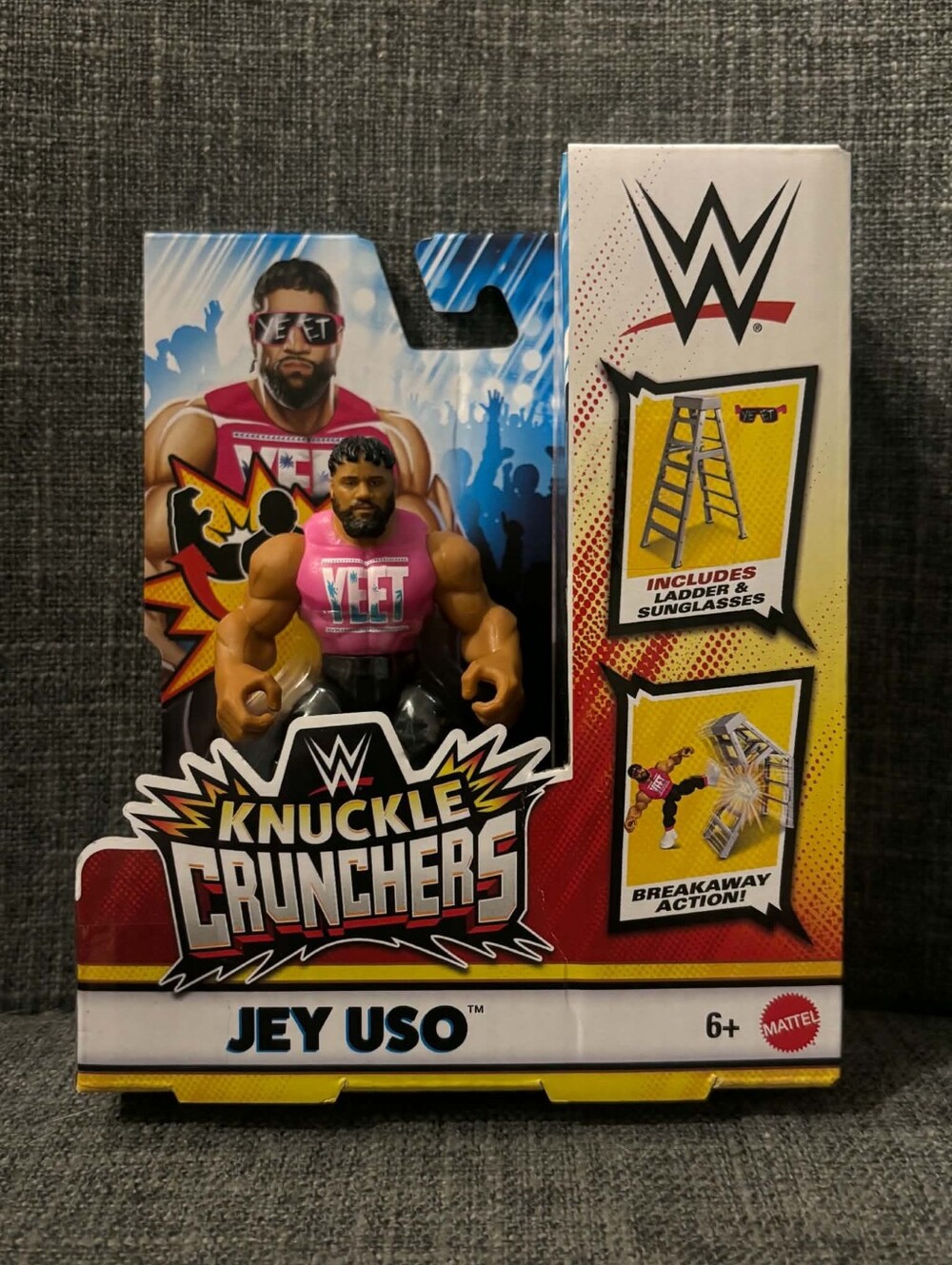 Jey Uso WWE Knuckle Crunchers Mini Action Figure New